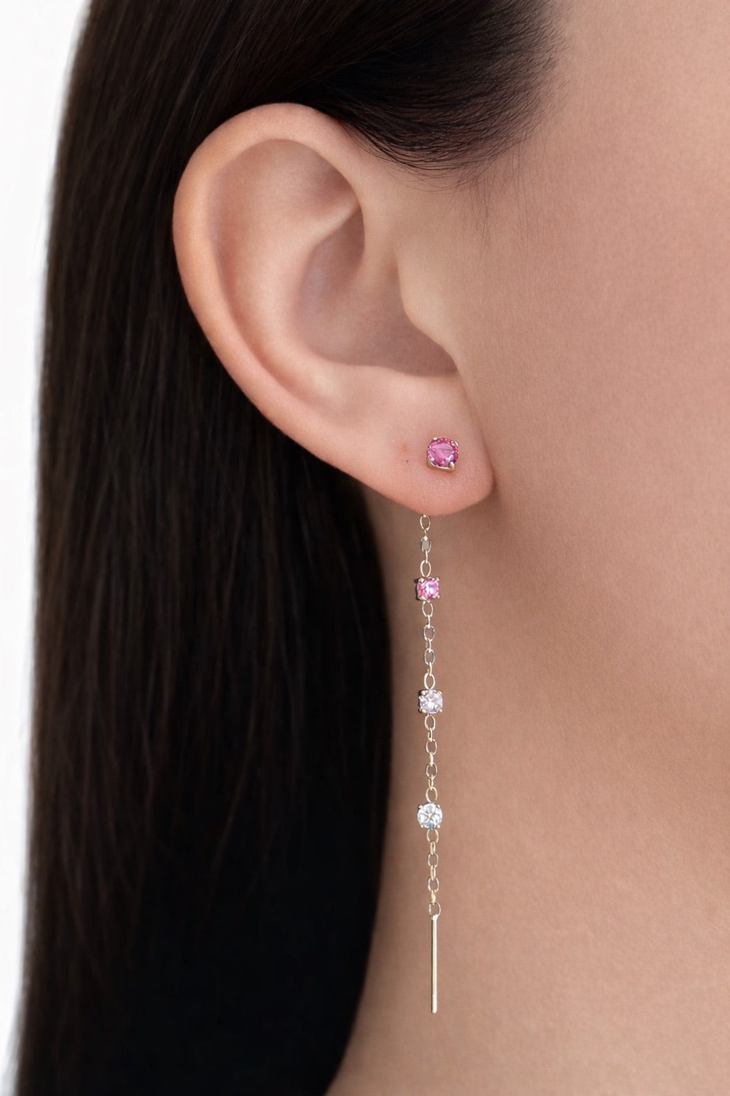 Orecchini Comete fucsia