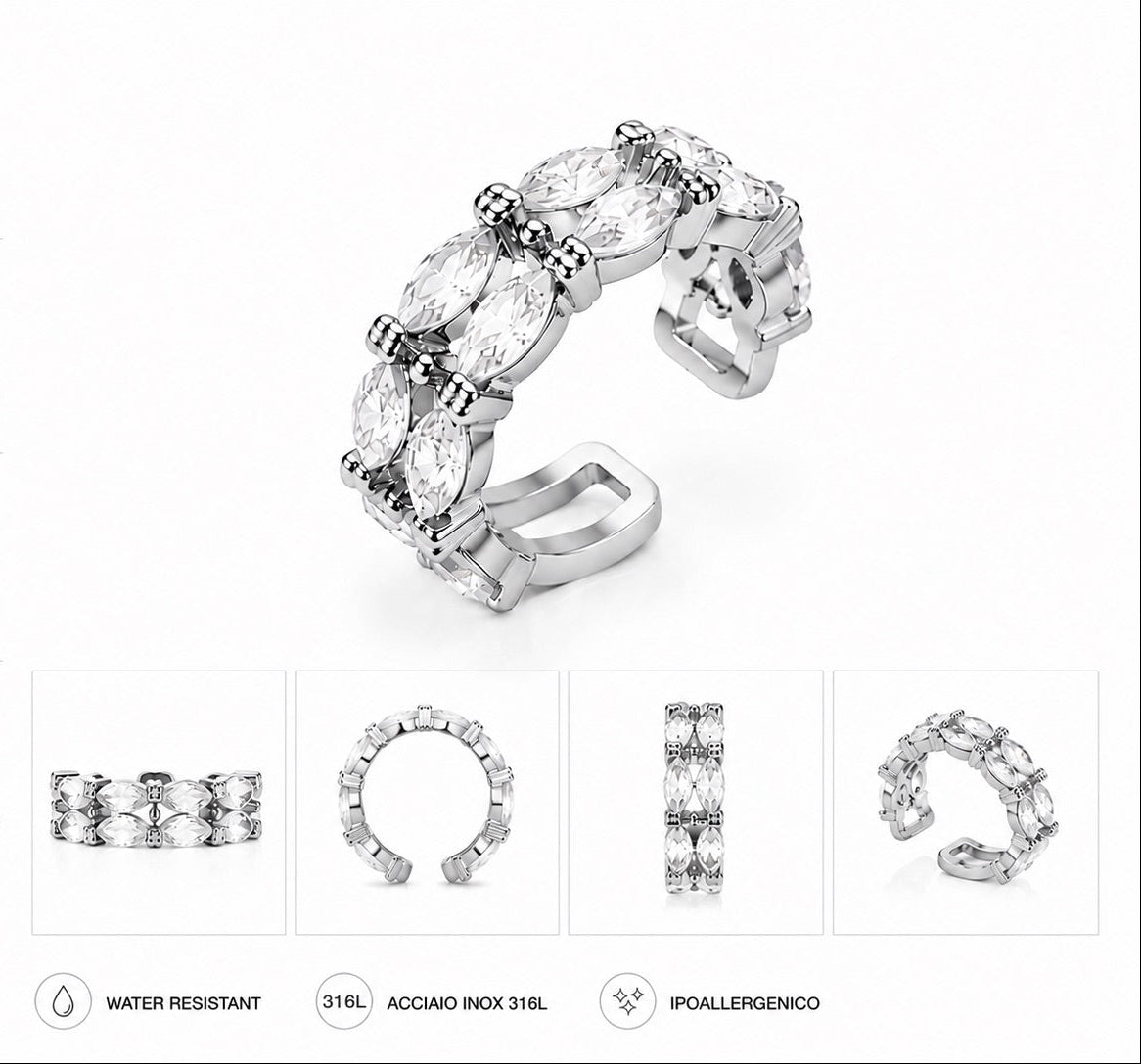 Ear cuff Eden Silver