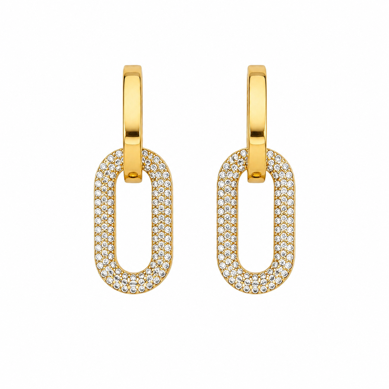 Orecchini square Gold