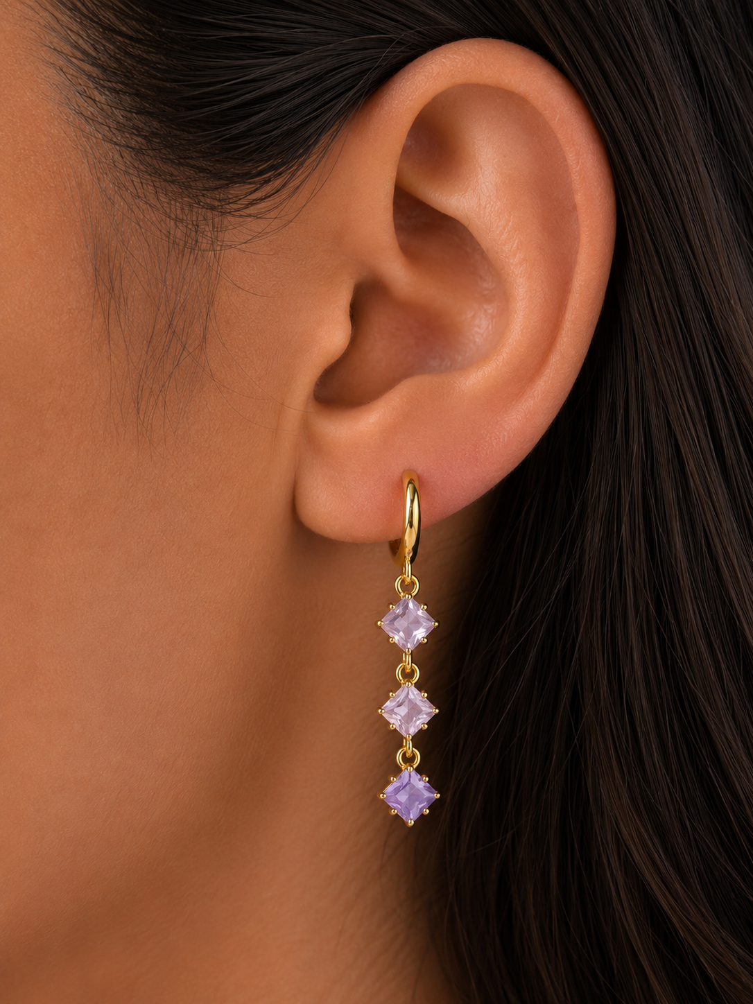 Orecchini Hoops Pendol Lilla
