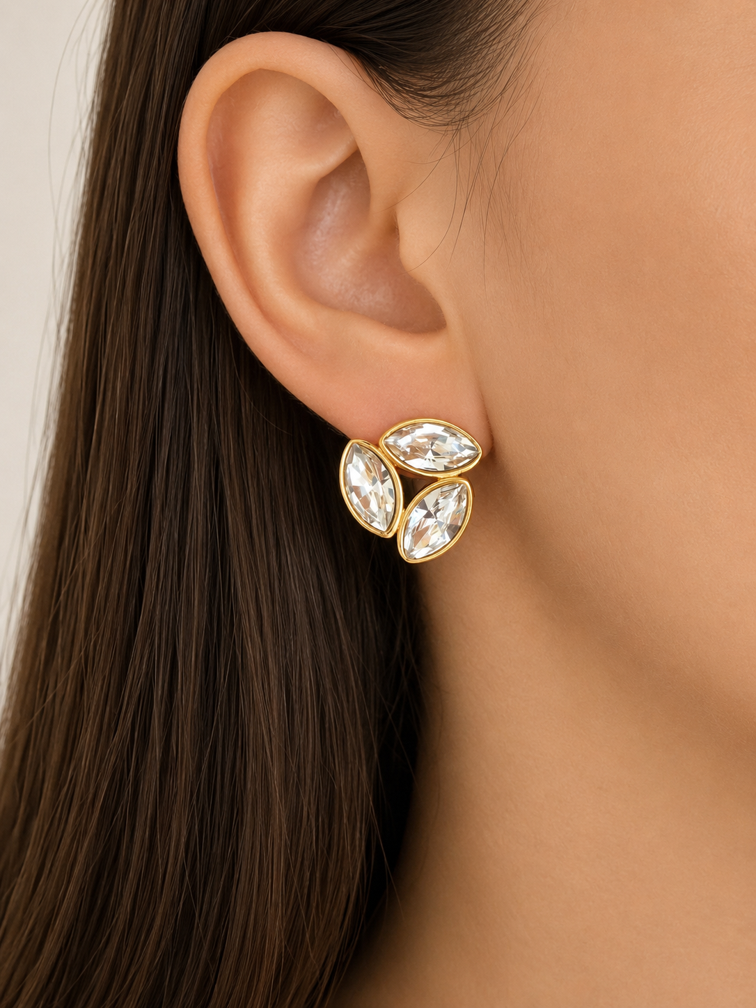 Orecchini Crystal Gold