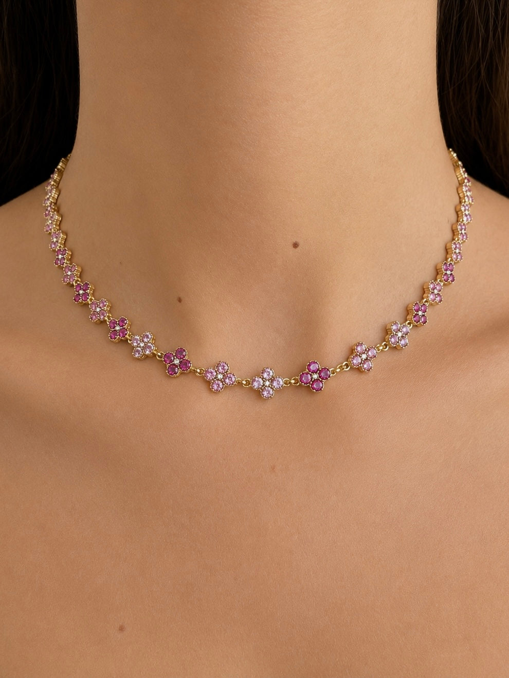 Collana Lucky girocollo Rosa