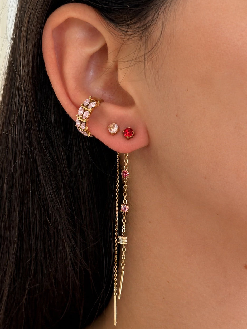 Ear cuff Eden Rosa