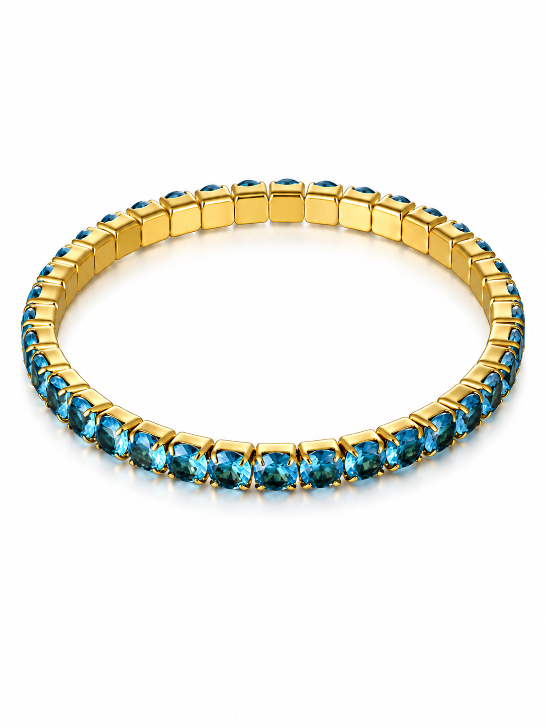Bracciale Tennis Crystal Turchese