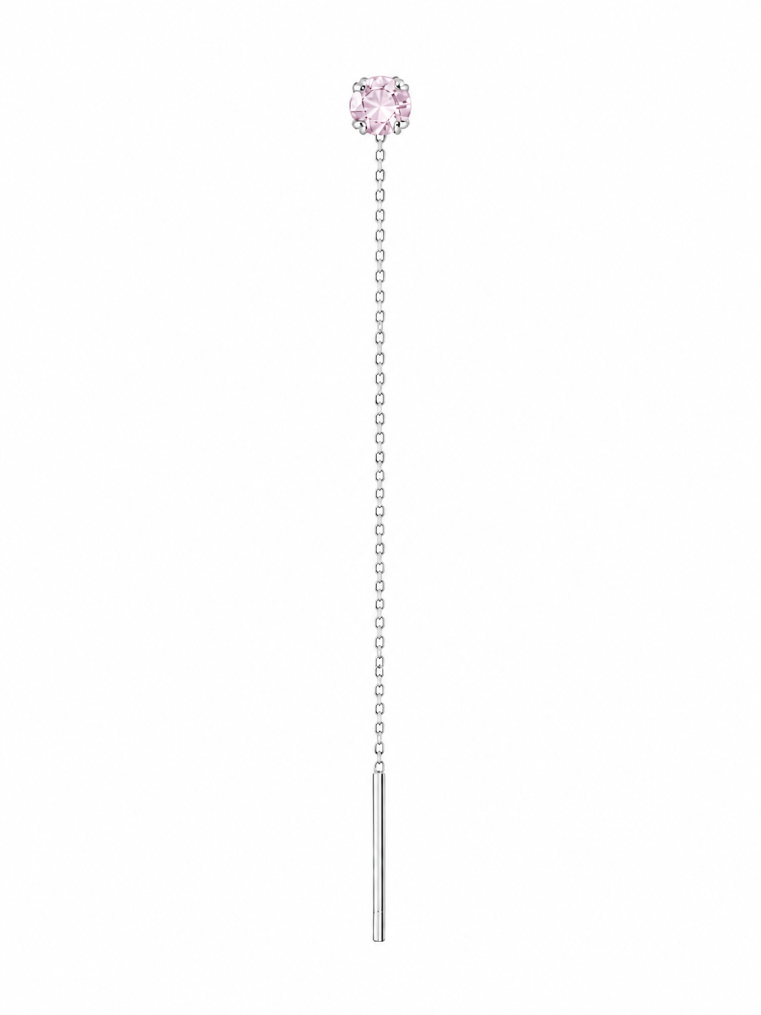 Orecchini punto luce pendente Rainbow Silver