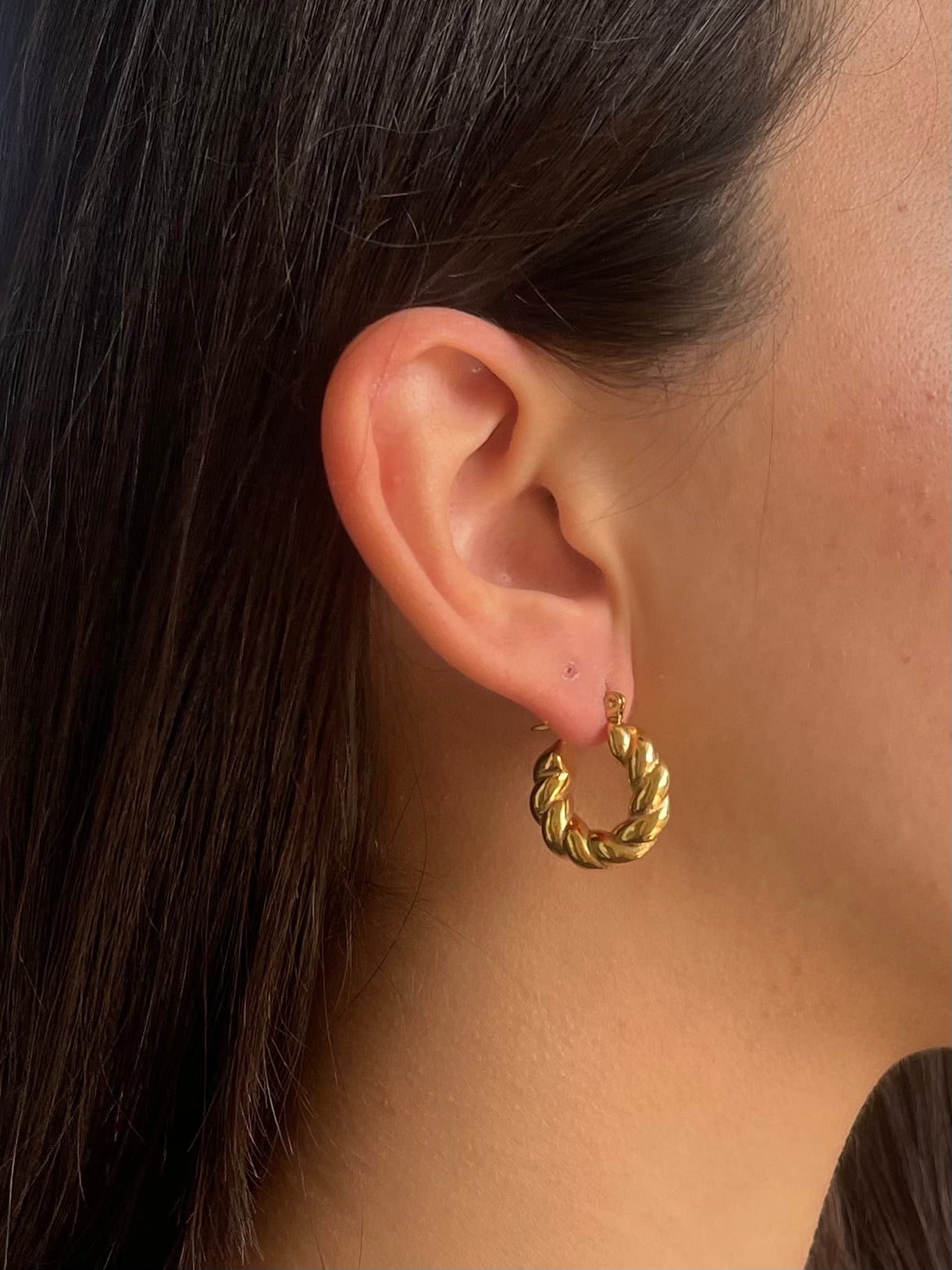 Orecchini Cerchi Corda