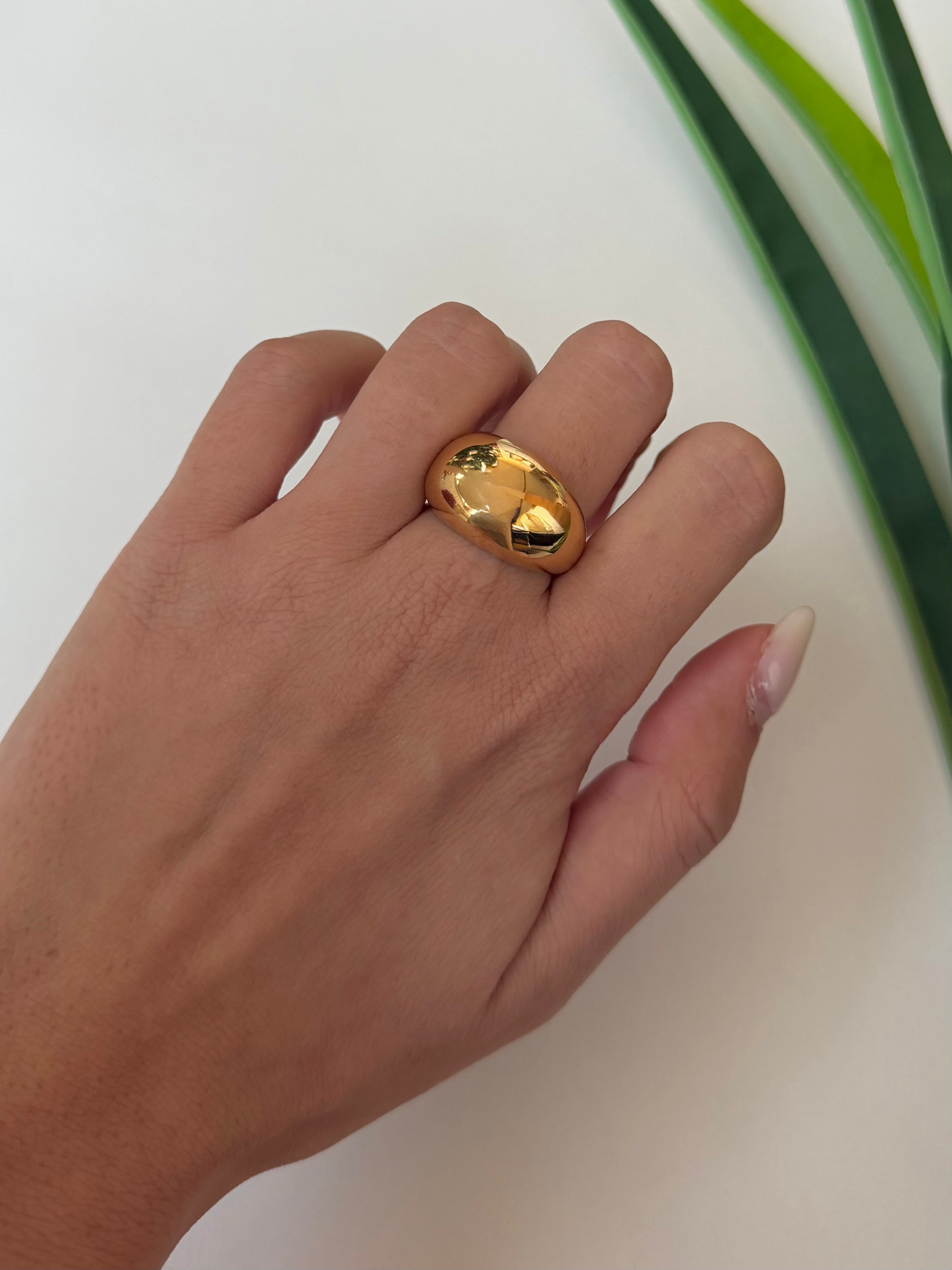 Anello Fedone Big Gold