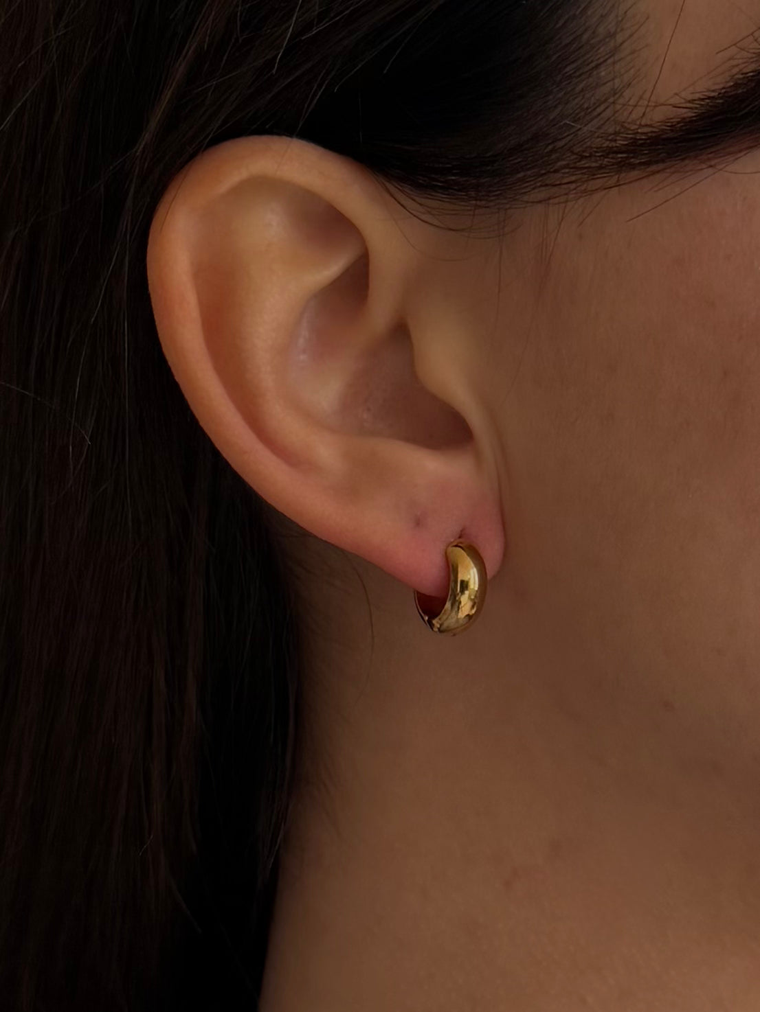 Orecchini Cerchi baby Chunky Gold