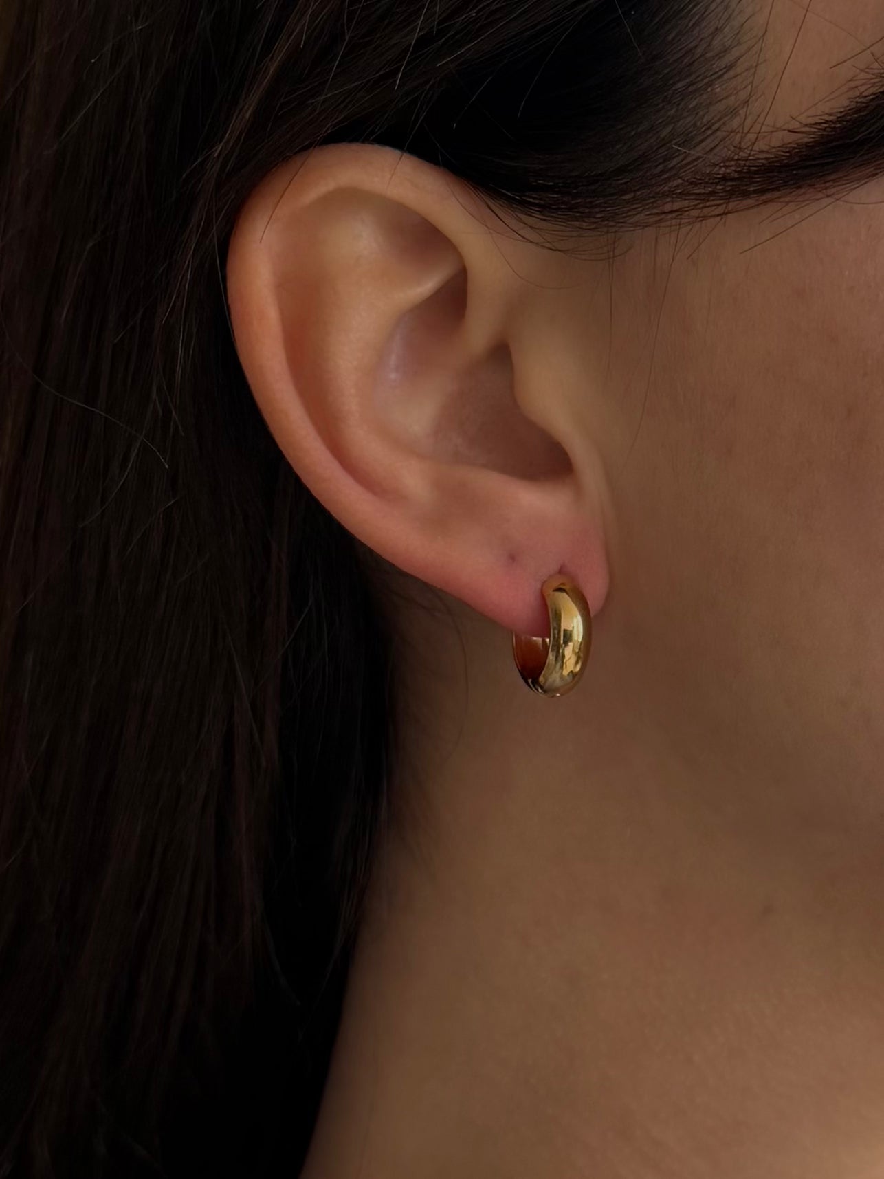 Orecchini Cerchi baby Chunky Gold