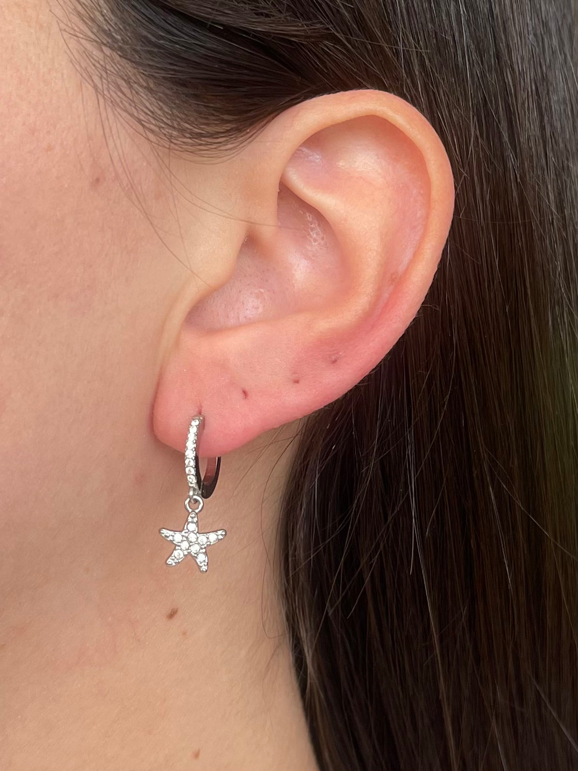 Ocean Hoops Pendenti Silver