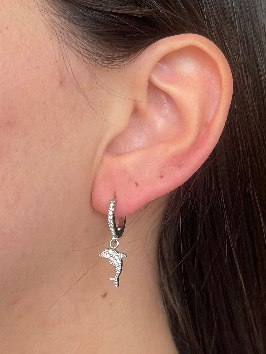 Ocean Hoops Pendenti Silver