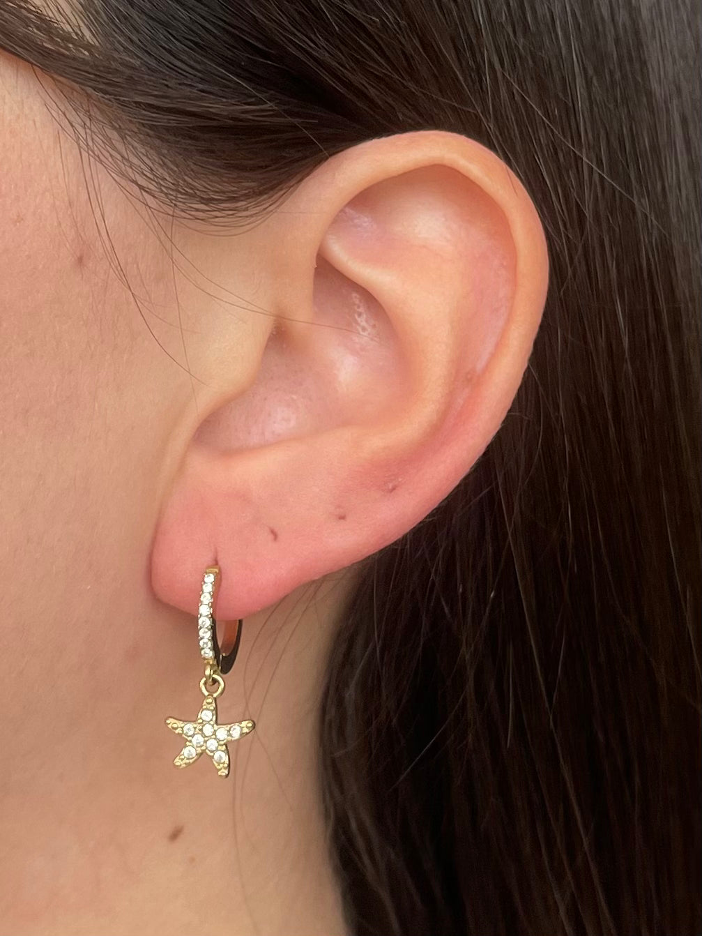 Ocean Hoops Pendenti Gold