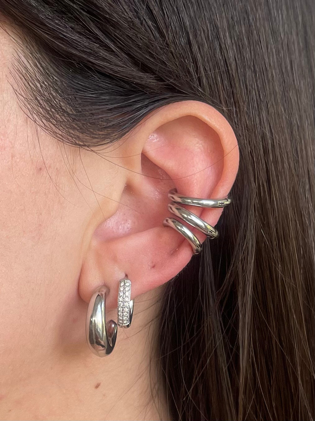 Ear Cuff basic Silver