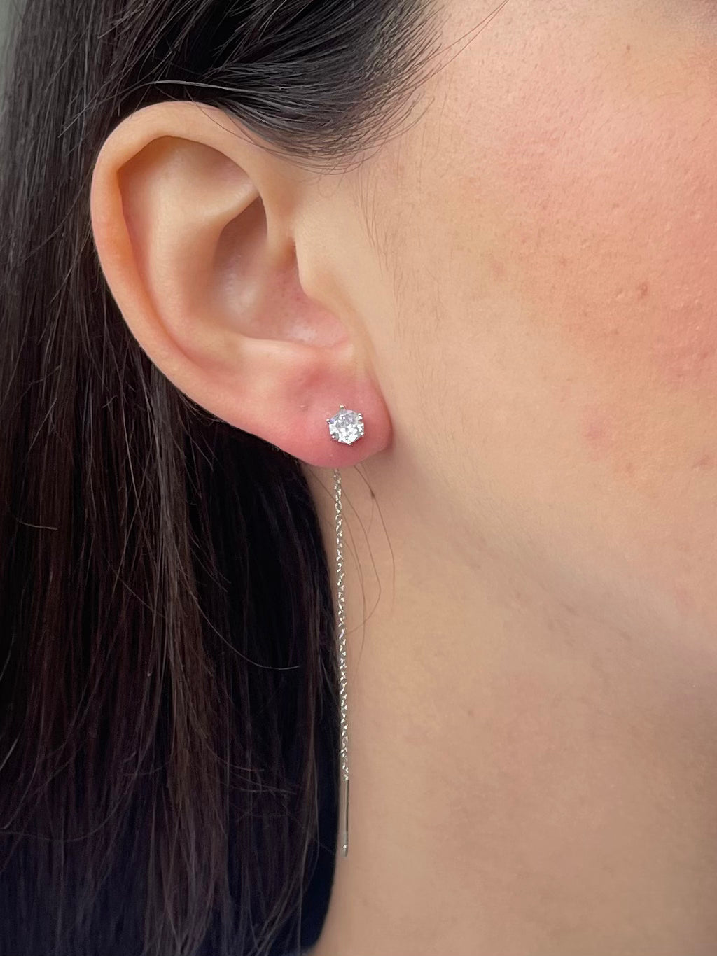 Orecchini punto luce pendente