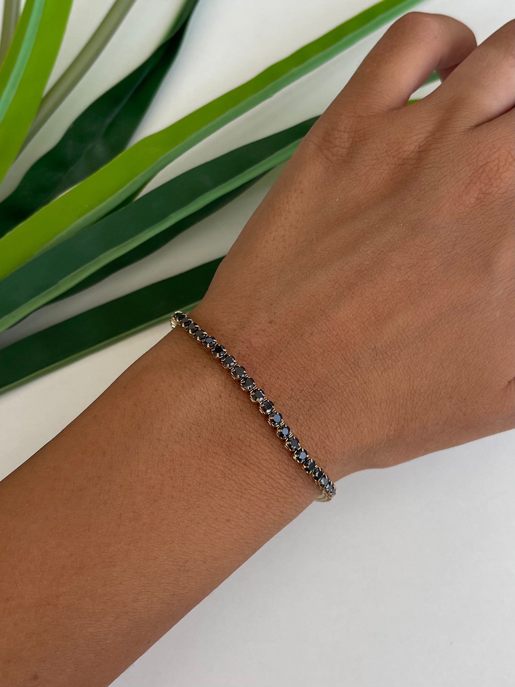 Bracciale Tennis Black Unisex