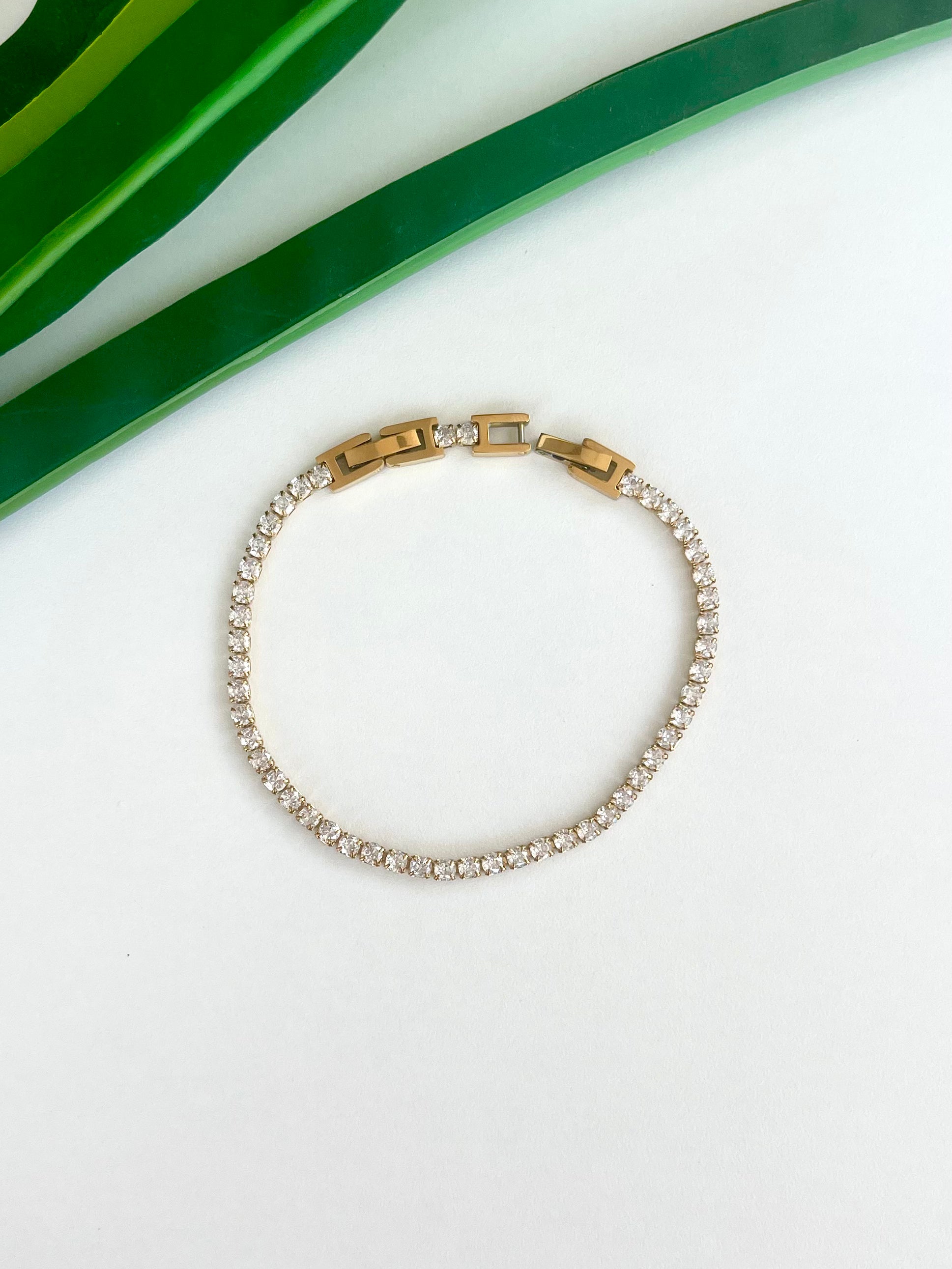 Bracciale Tennis Bianco Unisex