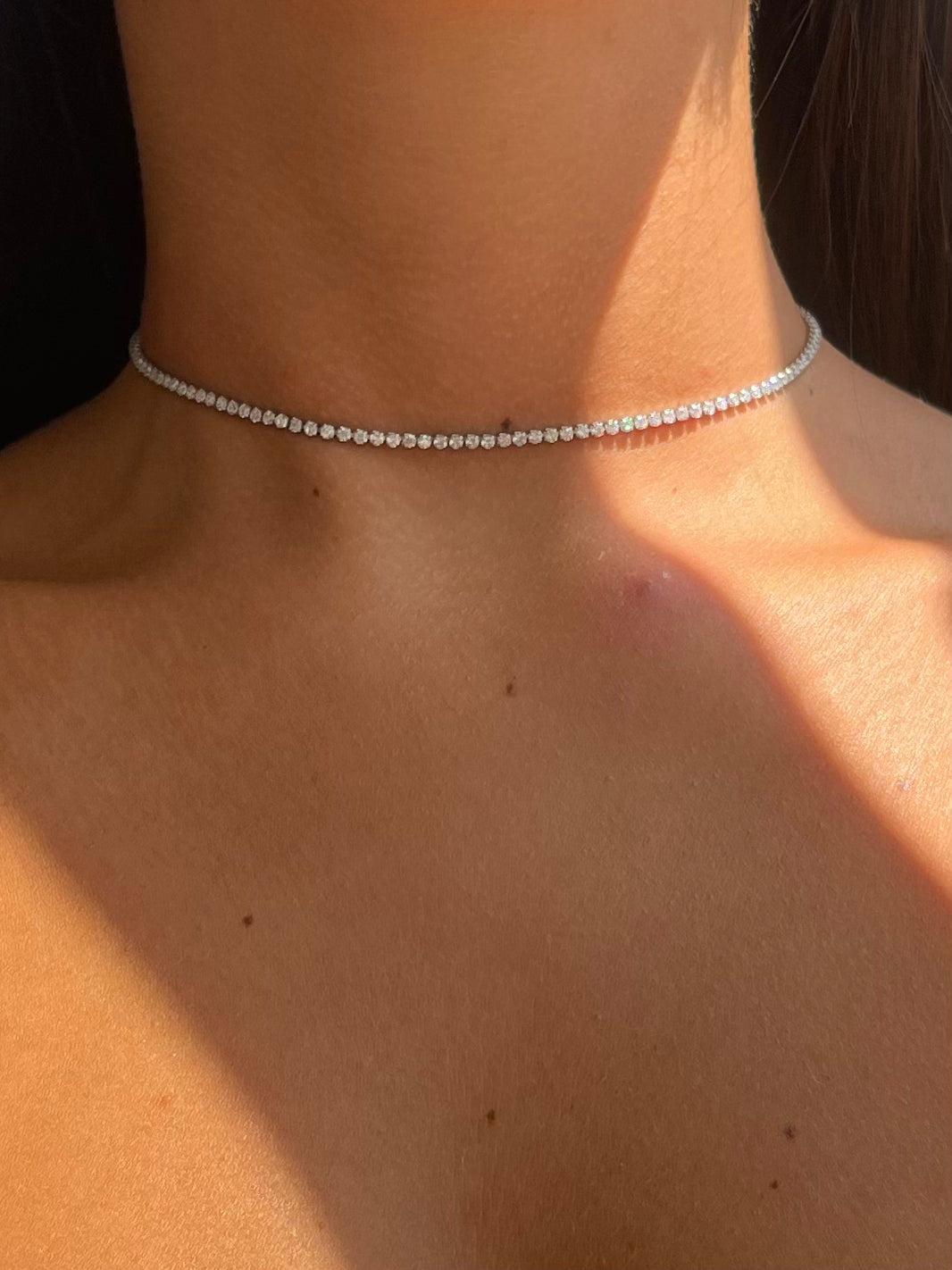 Choker Tennis Bianco
