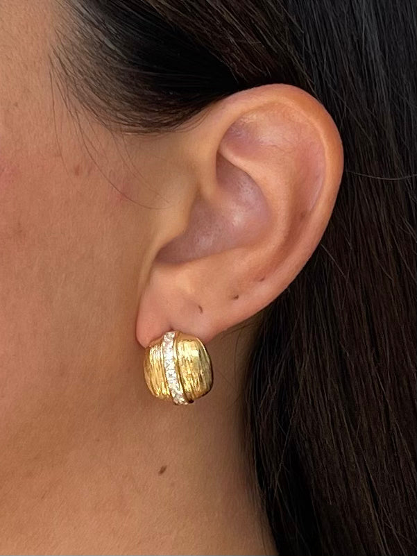 Orecchini Bottoni Mini satinati