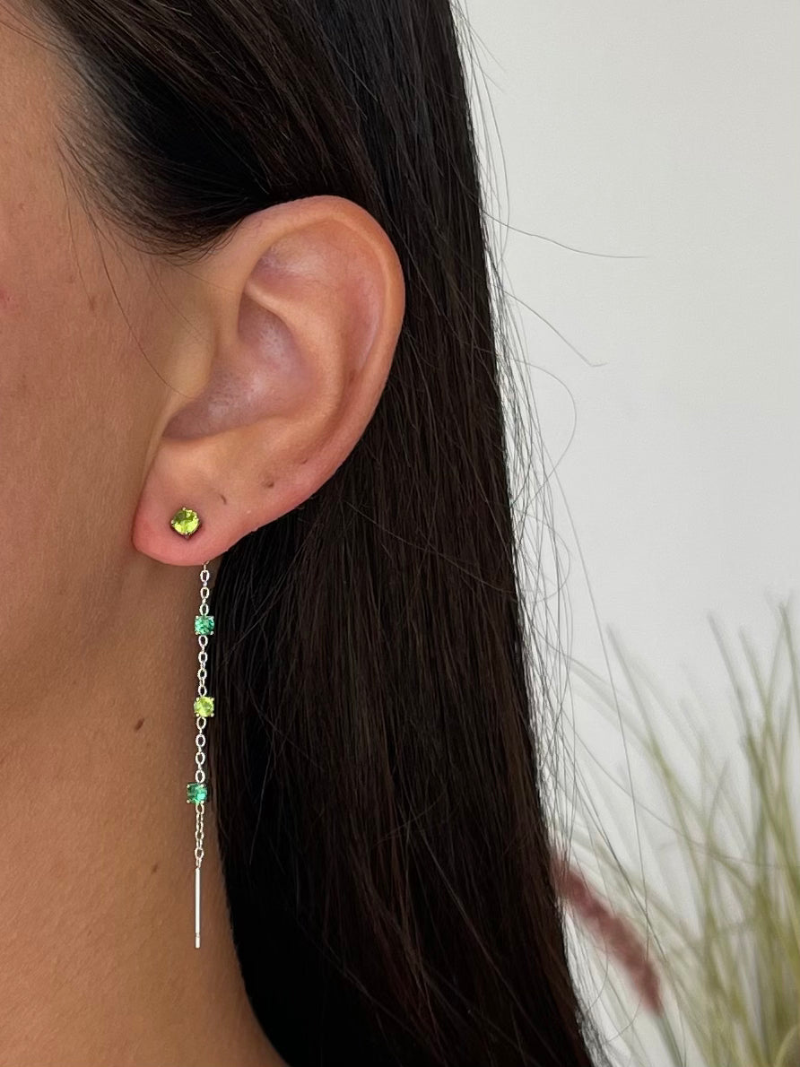 Orecchini Comete Smeraldo