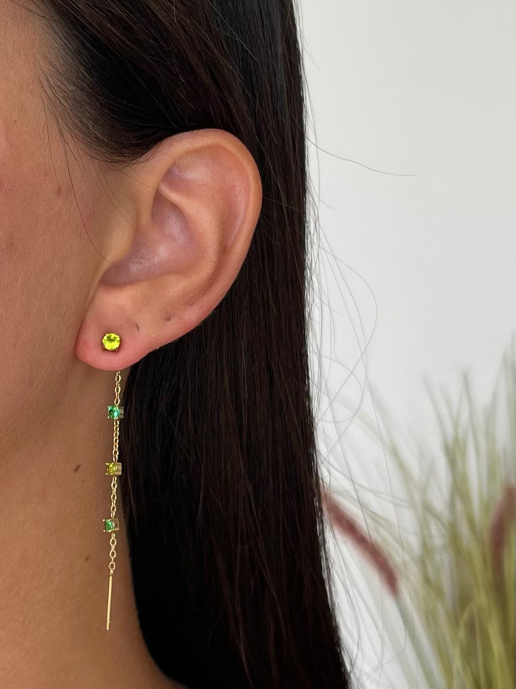 Orecchini Comete Smeraldo