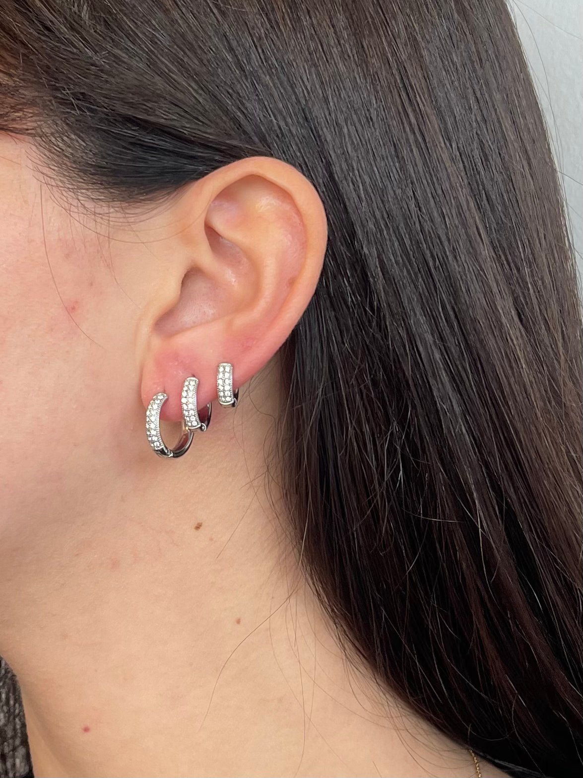 Orecchini Cerchi Gioia Silver