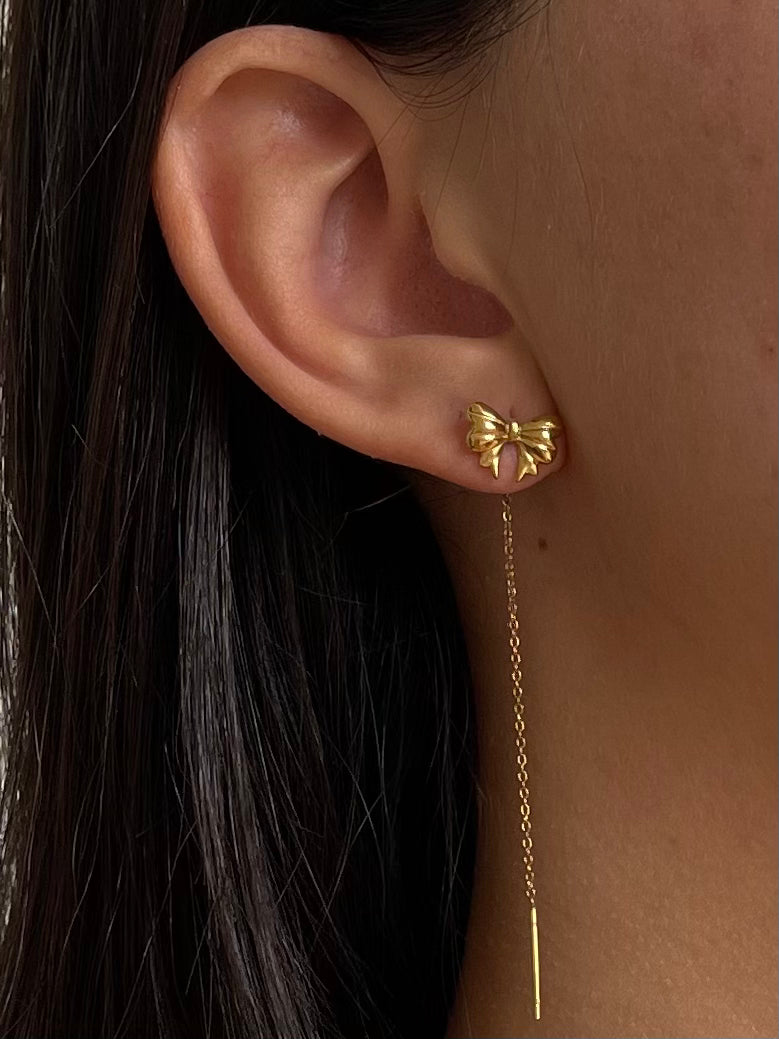 Orecchini Fiocco Pendente