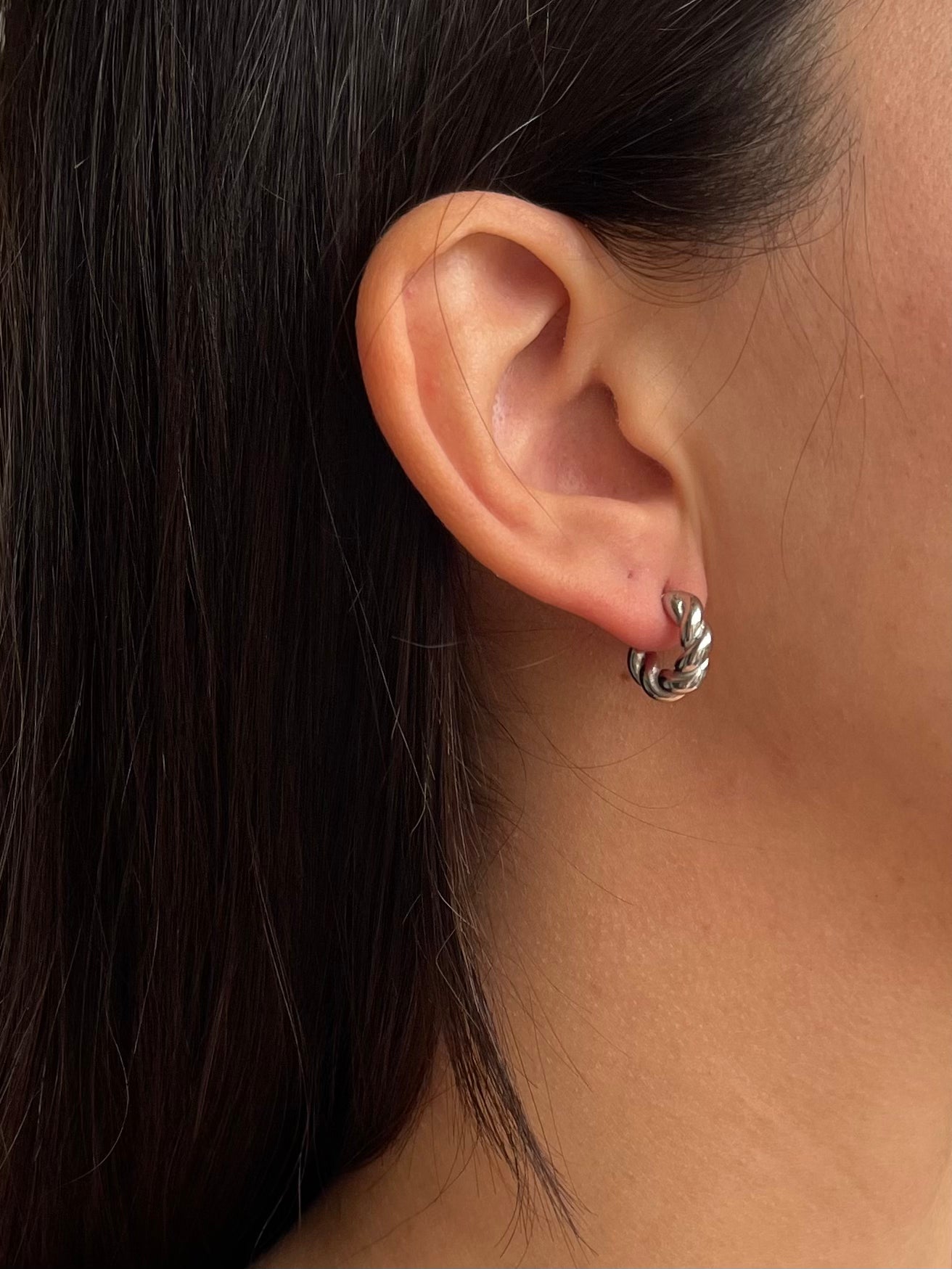 Orecchini Cerchi Corda Mini