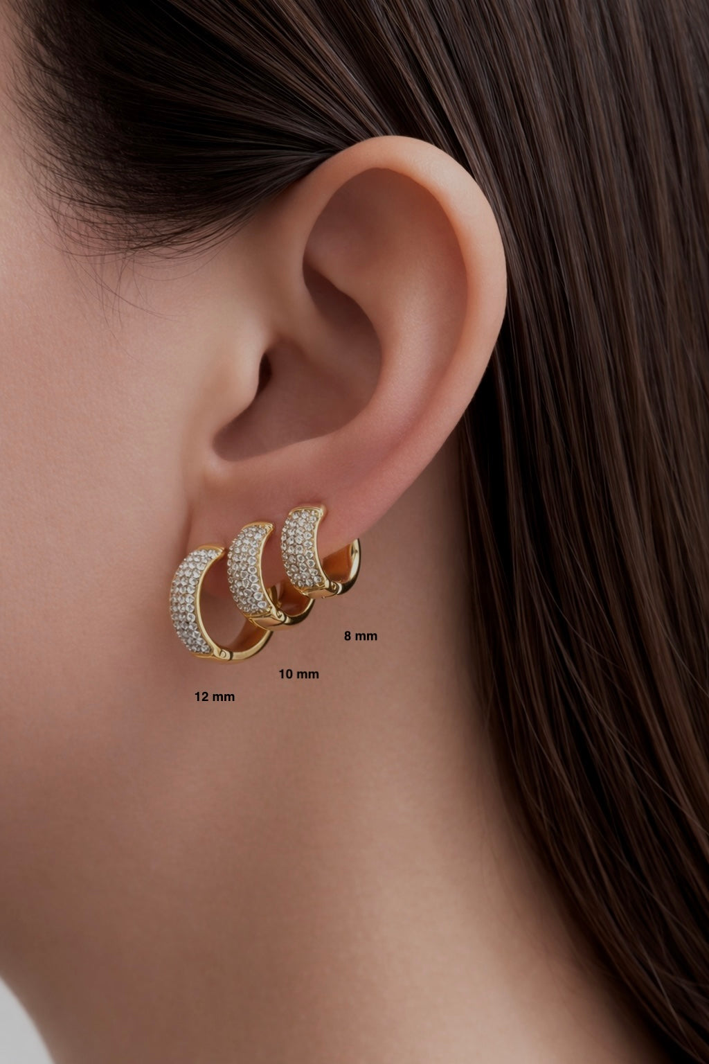 Orecchini luxury hoops Gold