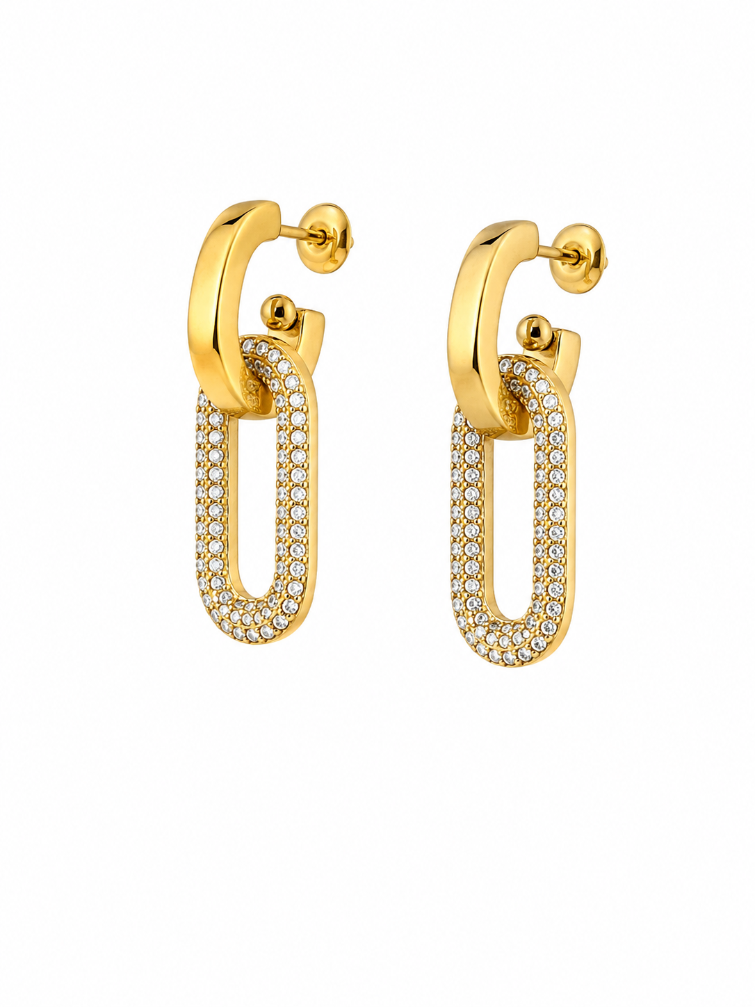 Orecchini square Gold