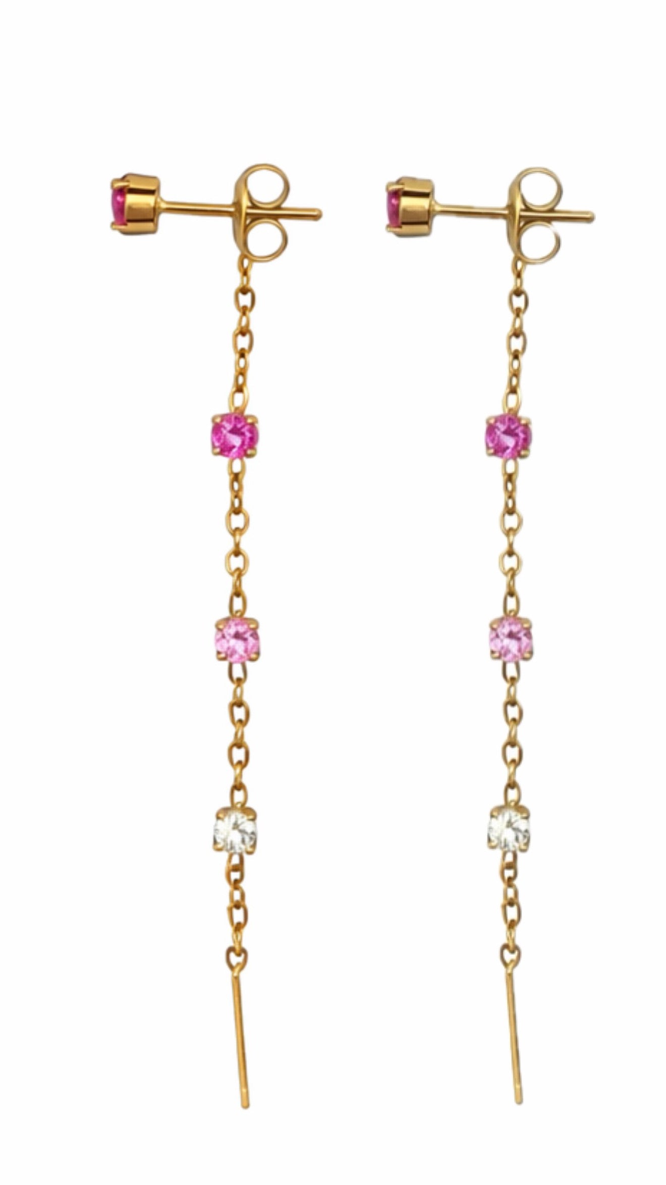 Orecchini Comete fucsia