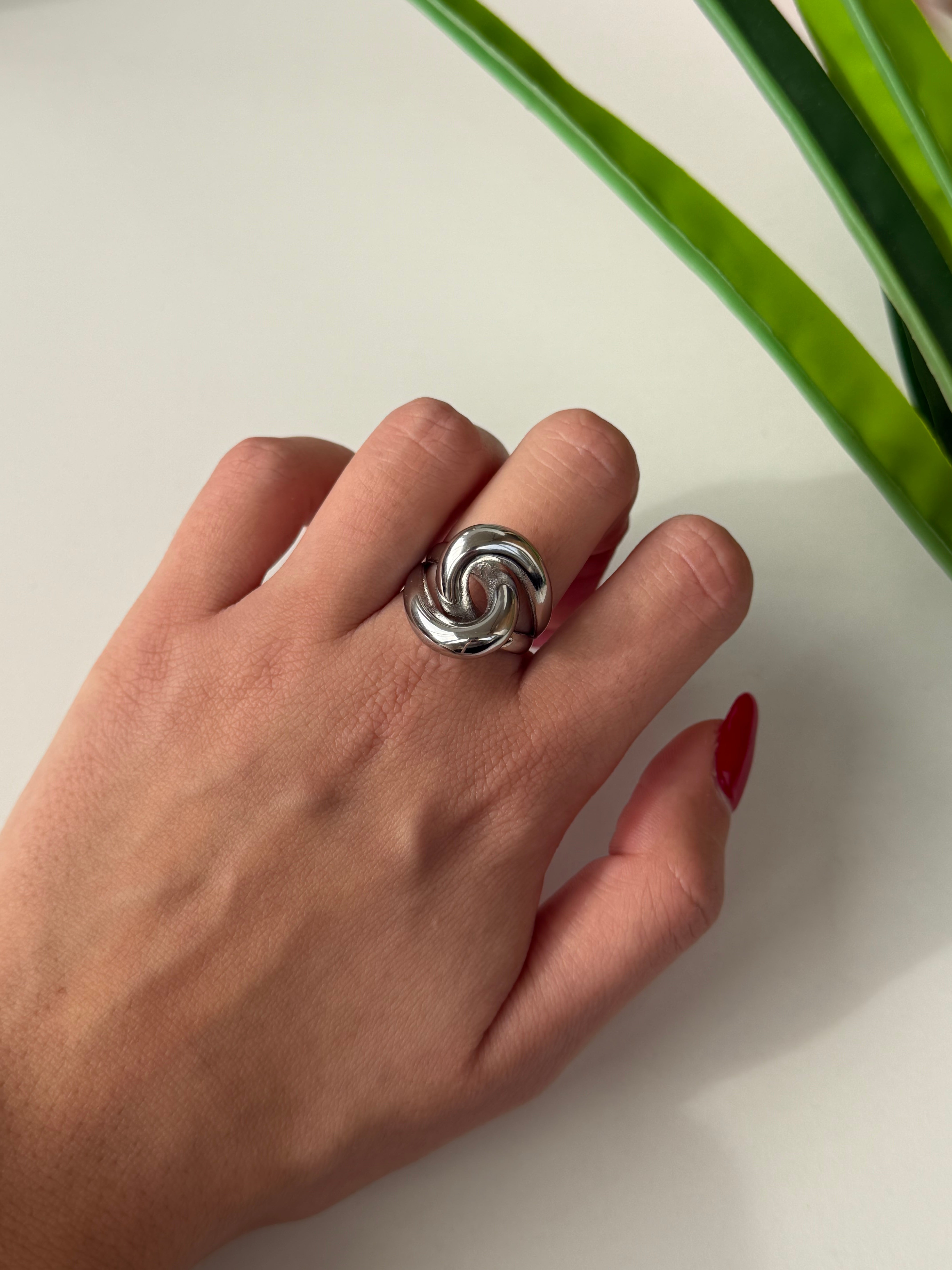 Anello Nodo Big Silver