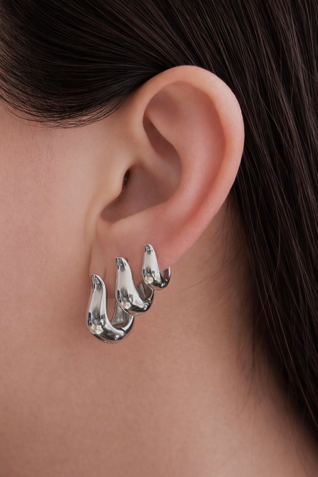 Orecchini Tulipan Silver