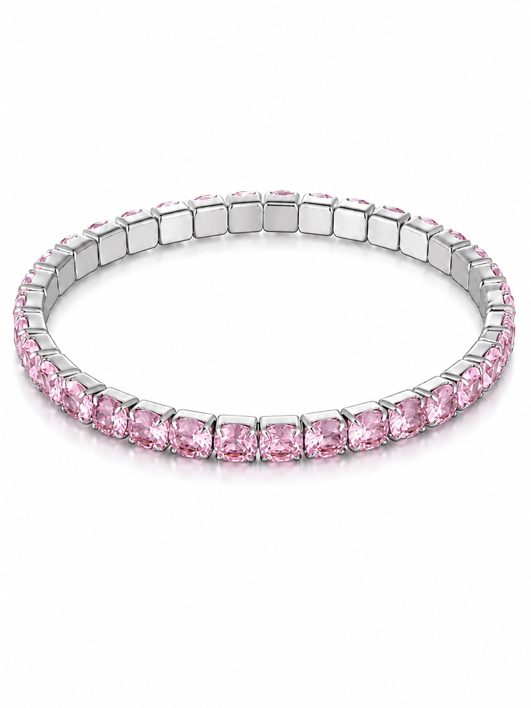 Bracciale Tennis Crystal Rosa