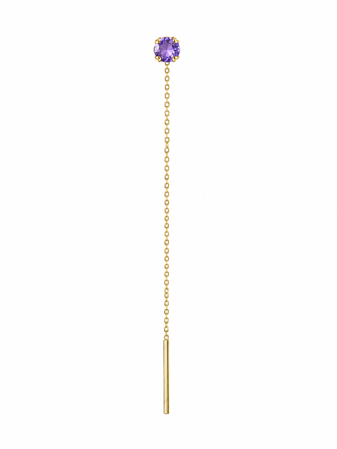 Orecchini punto luce pendente Rainbow Gold