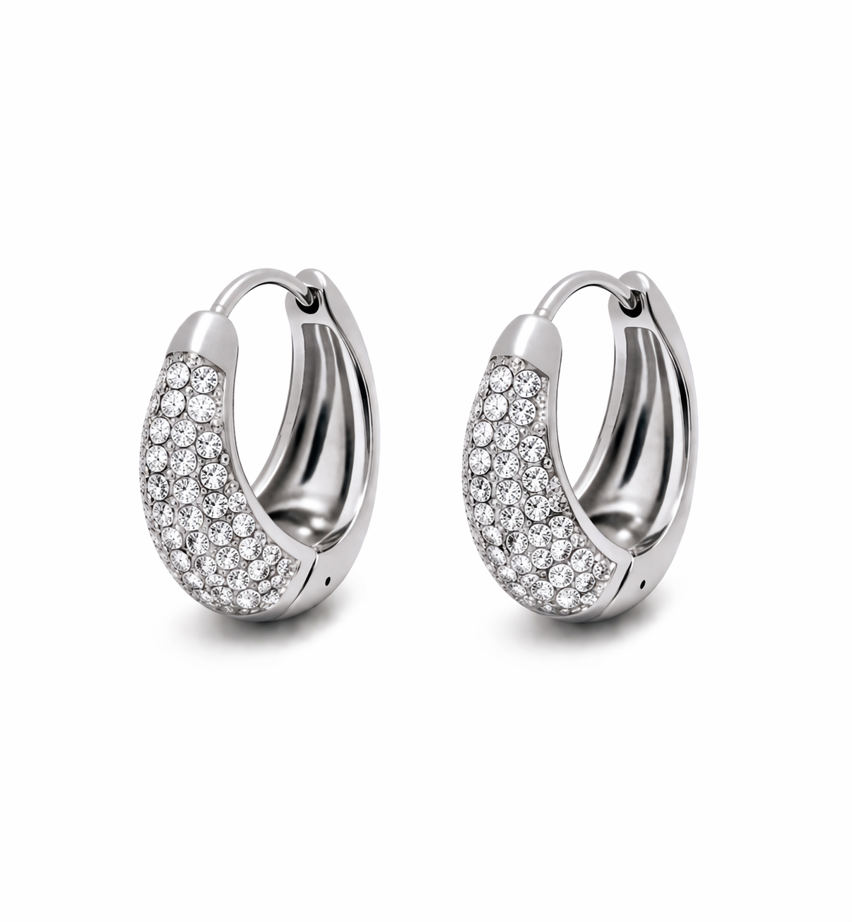 Orecchini luxury Drops Silver
