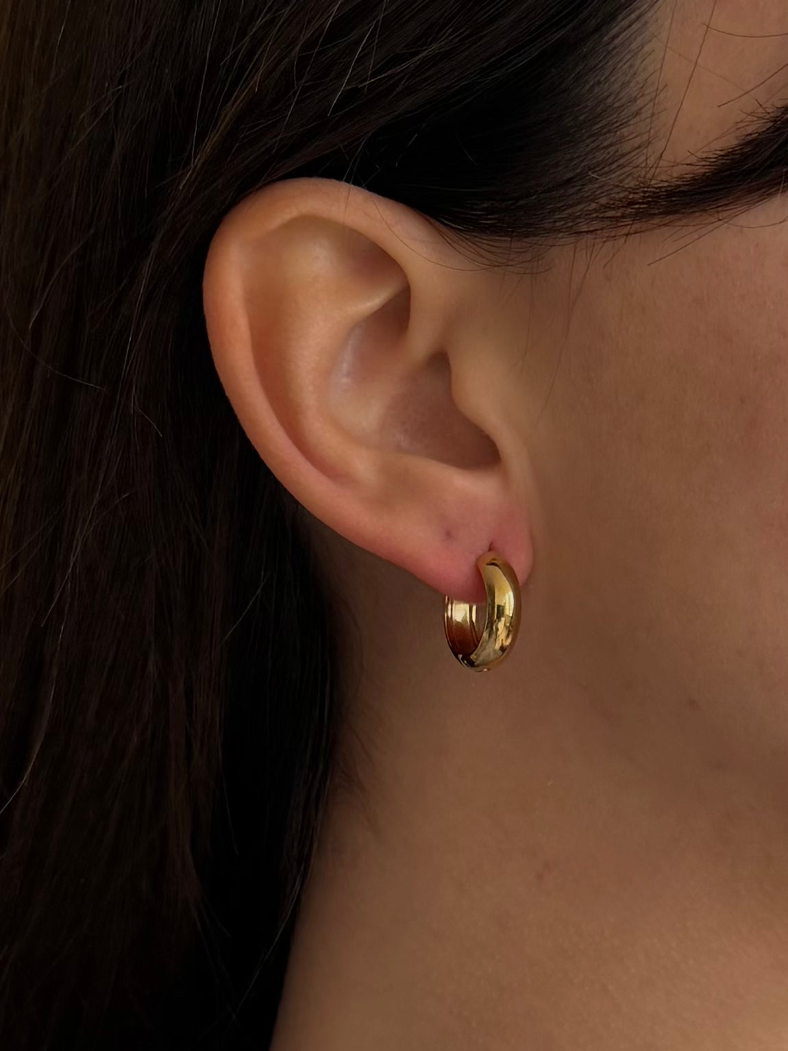 Orecchini Cerchi baby Chunky Gold