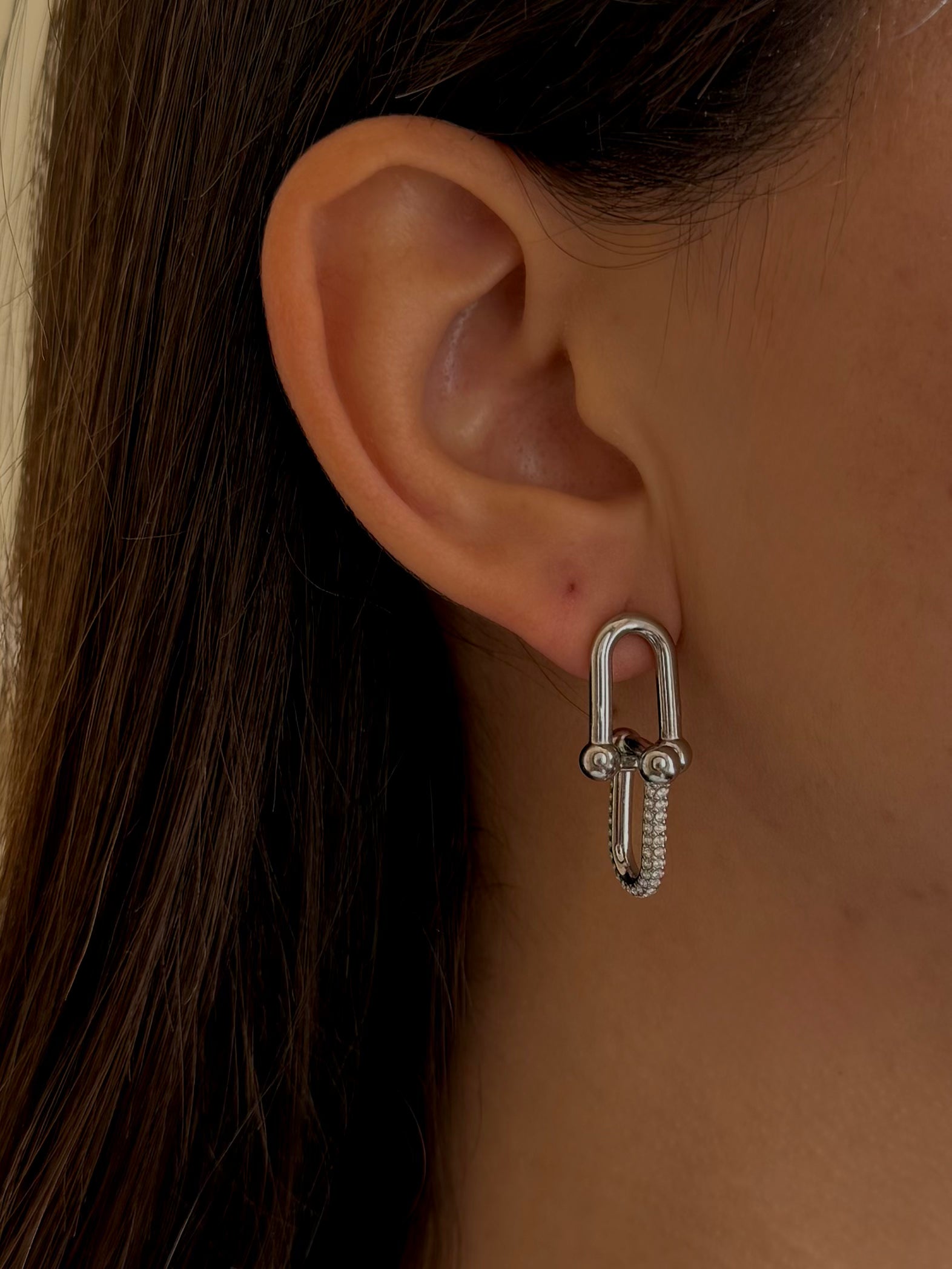 Orecchini Square Silver