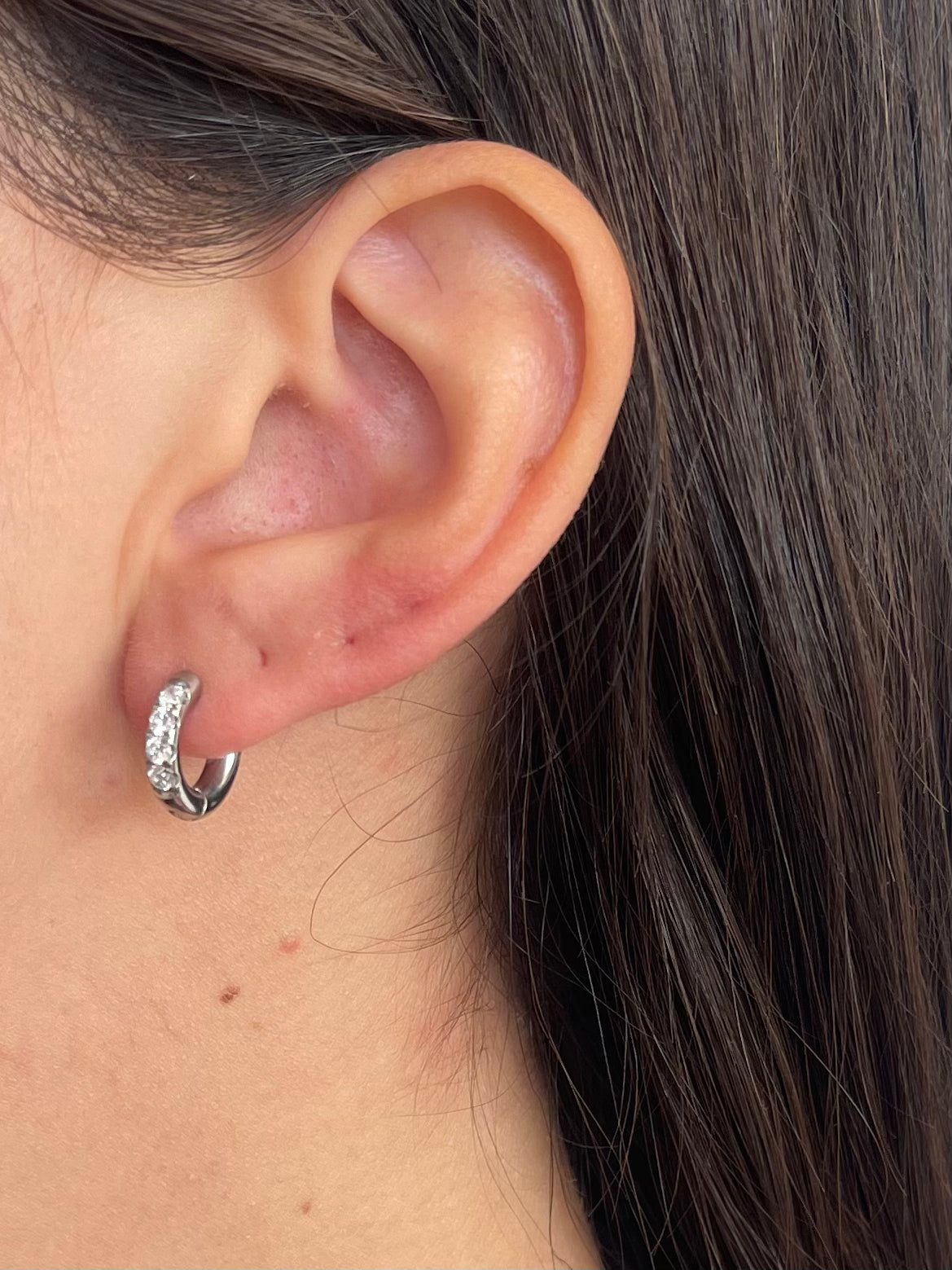 Orecchini cerchi Victor silver