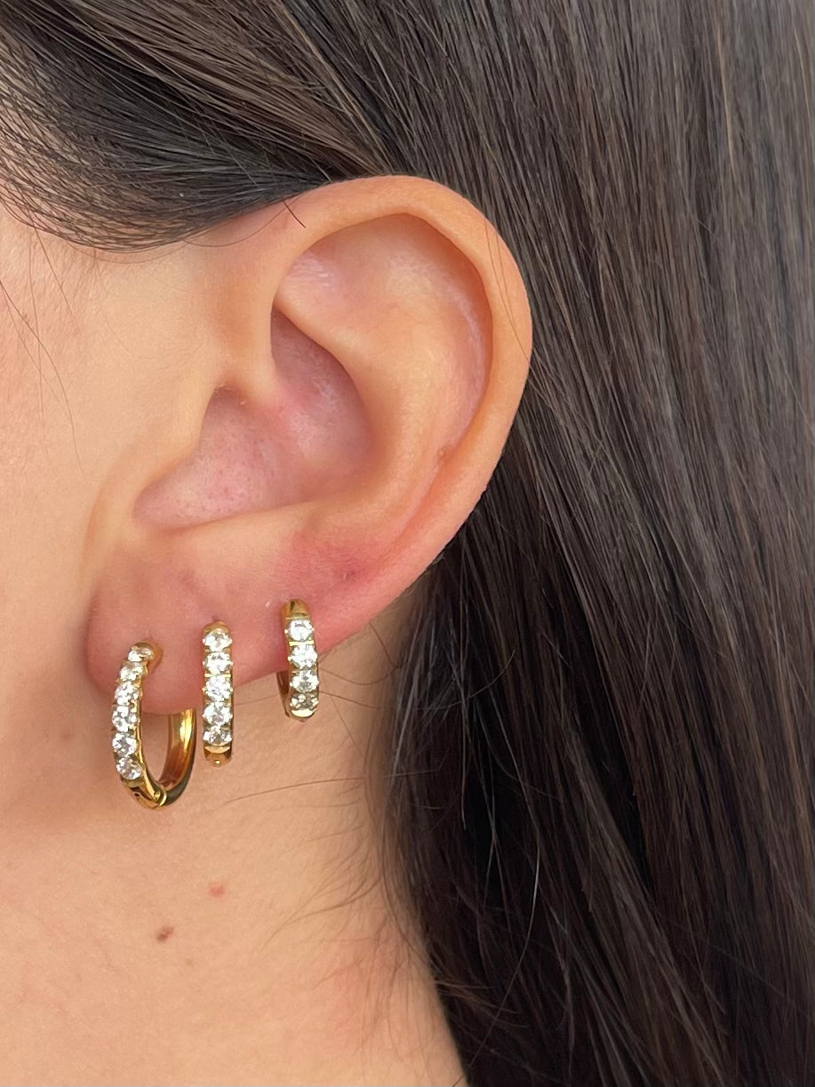 Orecchini cerchi Victor gold