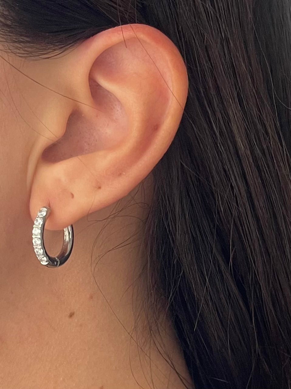 Orecchini cerchi Victor silver