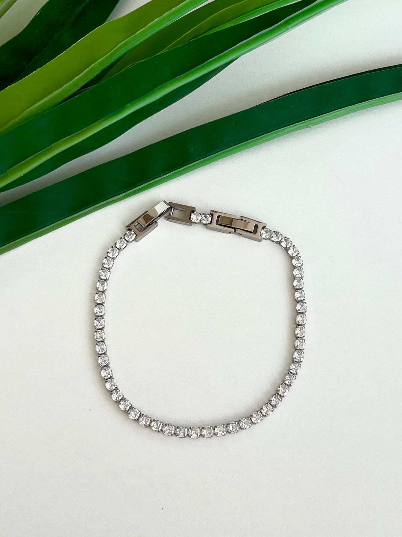 Bracciale Tennis Bianco Unisex