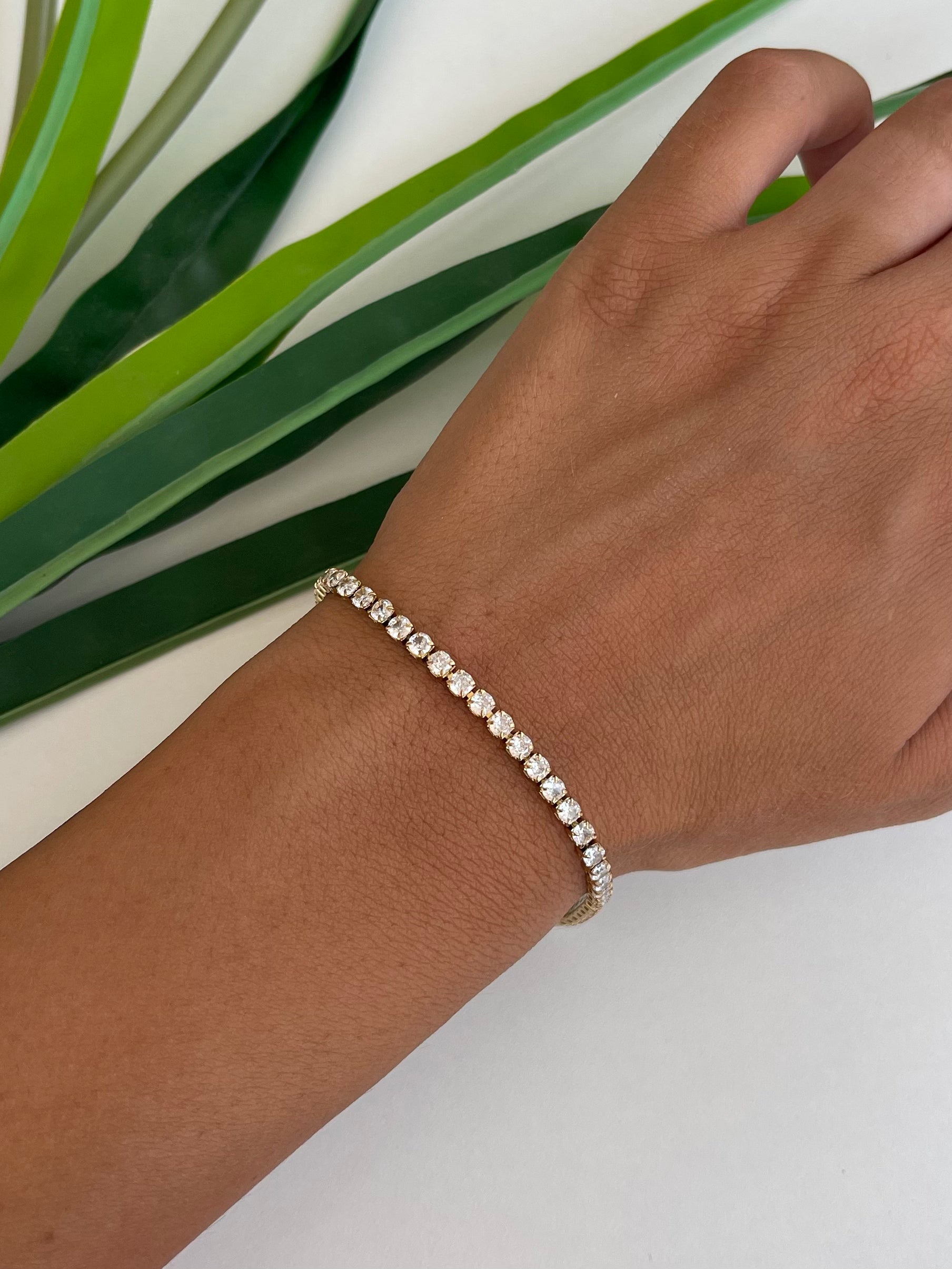 Bracciale Tennis Bianco Unisex