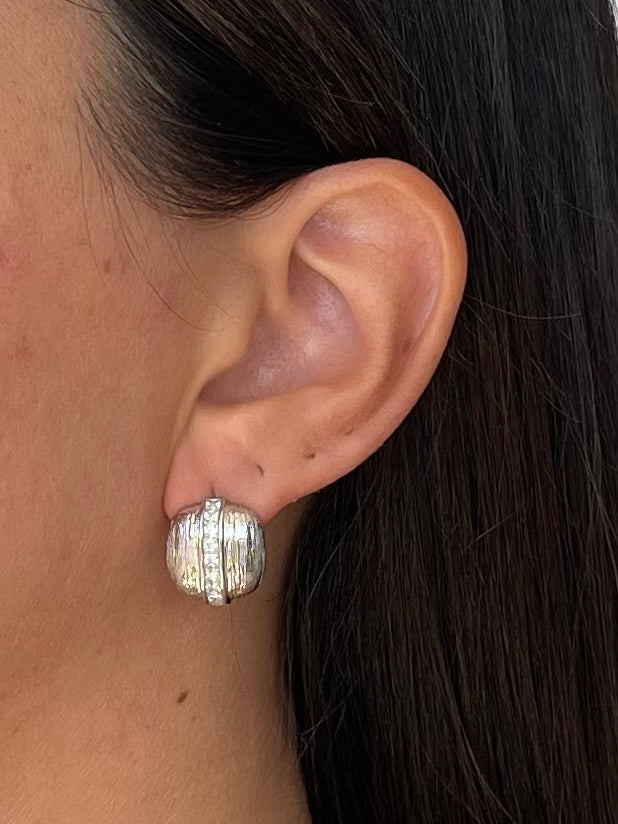 Orecchini Bottoni Mini satinati