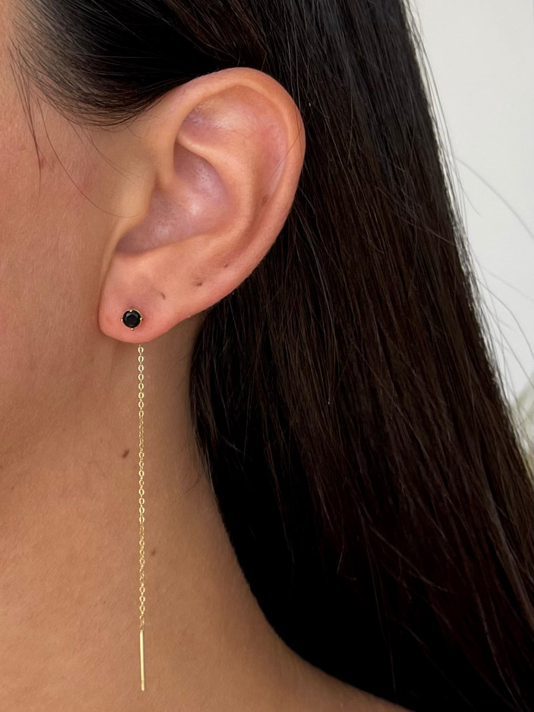 Orecchini punto luce pendente Rainbow Gold